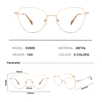 Personnalisation de lunettes optiques classiques de haute qualité à monture intégrale en métal avec diamants pour un usage quotidien OEM/ODM