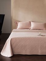 Parure de lit en mélange de coton Tencel à fibres longues, soyeuse et moelleuse, couleur unie, avec bordure en dentelle ajourée, anti-accroc, pour toutes les saisons