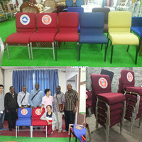 Meubles africains de prière personnalisés, chaises empilables, rétractable, 50 pièces