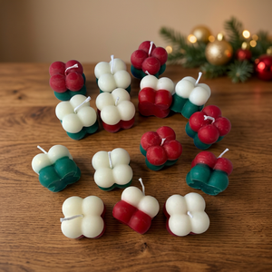 Ensemble de bougies artistiques modernes en cire de soja, faites à la main, multicolores, en forme de petits animaux, longue durée, sans gouttes, pour Noël et la maison - Product Image 4