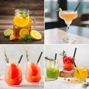 Tùy Chỉnh 6Mm 210Mm PLA Ống Hút Màu Đen Phân Hủy Sinh Học Nhựa Miễn Phí Bền Rơm Dùng Một Lần Cho Bar Đảng Đám Cưới - Product Image 5