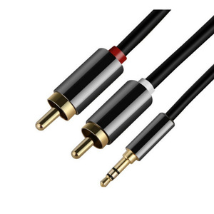 สายสัญญาณเสียง 3.5 มม. ถึง 2Rca ทองแดงปราศจากออกซิเจน สาย AV ตัวผู้ตัวเมีย สำหรับอุปกรณ์เสียง - Product Image 5