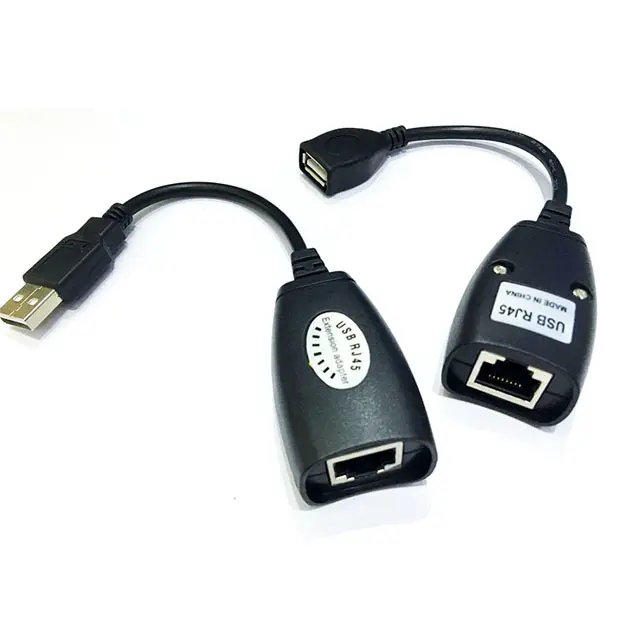 USB to RJ45 over Cat5 Cat5e Cat6 Extender Repeater Cable Lead Up to 45 Meters