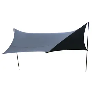 Tettoia campeggio prodotti per esterni fabbrica protezione solare e parasole campeggio tettoia esagonale tettoia antipioggia personalizzata