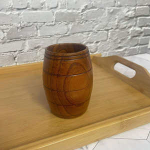 Vente populaire : Tasse <span class=keywords><strong>en</strong></span> <span class=keywords><strong>bois</strong></span> massif <span class=keywords><strong>en</strong></span> forme de <span class=keywords><strong>tonneau</strong></span>, écologique, vintage, pour boissons chaudes, eau et bière, avec logo personnalisé pour restaurant, style ancien charpentier - Product Image 3