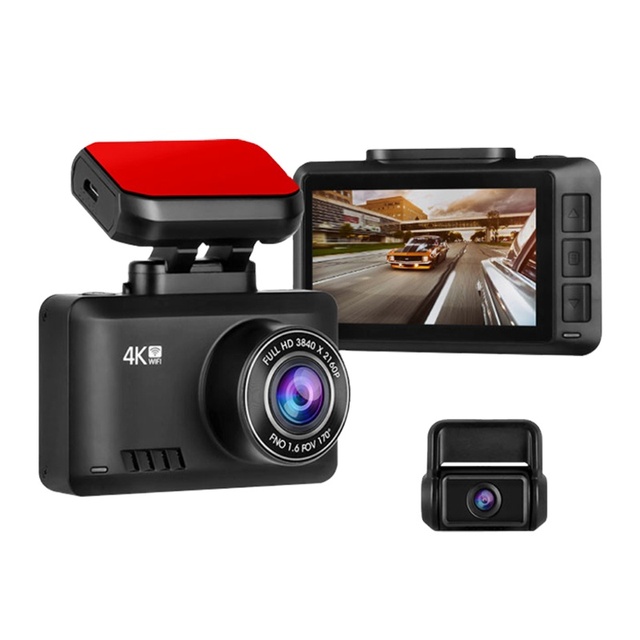 Hot Selling 2 Channel FHD Car Dash Cam Driving Recorder GPS Wifi 4k Dual Camera Car Black Box
