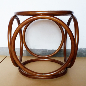 Sedia in legno curvato sgabelli in legno massello europeo classico fatto a mano in vimini <span class=keywords><strong>Vintage</strong></span> sedile casa da pranzo mobili retrò sgabello - Product Image 5