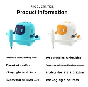 Robot de Dibujo de Plástico con 100 Tarjetas, Interactivo por Voz, Pintura Automatizada, Juguete Educativo Montessori, Regalo para Niños de 7 a 14 Años - Product Image 4