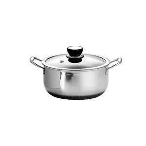 Surprise Price 5QT Stainless Steel Soup Pot Double Ears Nonstick Honeycomb Hexclad Eco -friendly Cookware
