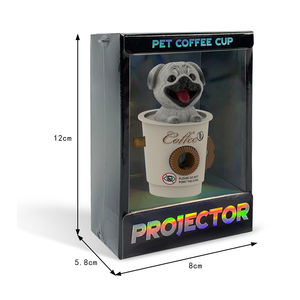 RS Plastik Evcil Köpek Kahve Fincanı Projektörü Fransız <span class=keywords><strong>Bulldog</strong></span> + Pug Işıklı Eğitici Oyunlar 4-6 Yaş Çocuklar İçin Model 2200-74 - Product Image 2