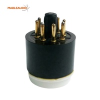 Adaptador de 8 Pines a 4 Pines para Tubos de Vacío Mable Audio GZS8-C4-G, Conector de Baquelita para Tubos de Vacío, Pines Dorados