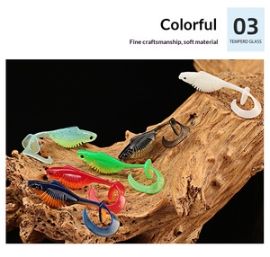 เหยื่อปลอมแบบนิ่ม Luya รุ่น Twist Fish T-Tail Roll Thread Cut Single Tail Maggot สำหรับน้ำจืดและน้ำเค็ม - Product Image 6