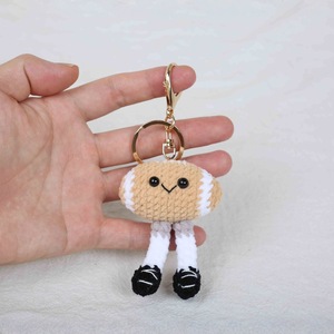 <b>Mini</b> Hand Made Crochet Doll Baseball Keychain Knit Knitted Yarn Amigurumi Crochet Sports Baseball Dolls Keychain <b>Keyring</b> Pendant - Product Image 4