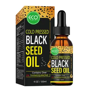 OEM Private label 100% puro turco nero olio di semi di cumino spremuto a freddo vergine olio di semi di erba nera per i capelli e la pelle