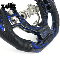 Volant en fibre de carbone forgé bleu personnalisé pour Lexus ES IS GS LS NX RX IS350 LX470 2015 2016 2017 2018 2019 2020