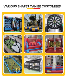 <span class=keywords><strong>Jeu</strong></span> de fléchettes commercial en PVC noir pour carnaval de football, hauteur 3 mètres, avec souffleur, installation facile, <span class=keywords><strong>jeu</strong></span> sportif d'extérieur - Product Image 4