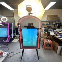 High-end printer kamera pendukung layar sentuh iPad Stan foto cermin untuk perlengkapan fotografi pesta cetak foto Cepat
