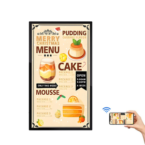 32 43 50 55 inch siêu hẹp khung Android thông minh <span class=keywords><strong>LCD</strong></span> màn hình cảm ứng treo tường kỹ thuật số biển - Product Image 2