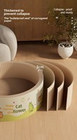 Adorable Lit Griffoir pour Chat en Carton Solide, Décoratif et Confortable pour la Maison Moderne |   Nid pour chat élégant et respirant au design amusant
