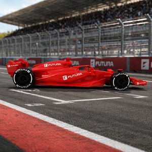 Sculpture réaliste en fibre de verre et résine de voiture de course F1 grandeur nature 1:1, modèle de voiture de Formule 1 de style européen en PRV pour salle d'exposition et centre commercial - Product Image 3