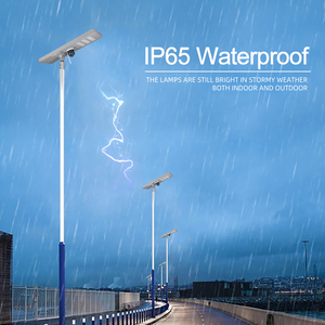 Nhà vườn đường ngoài trời không thấm nước ứng dụng điều khiển nhôm tất cả trong một LED năng lượng mặt trời ánh sáng đường phố với CCTV Camera 4 gam Wifi - Product Image 3