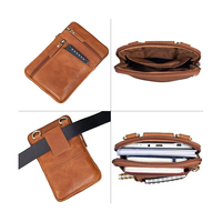 Pochette de cou antivol en cuir de qualité supérieure, étanche, pour téléphone portable, à suspendre, petite pochette de poitrine, fabriquée en usine BSCI