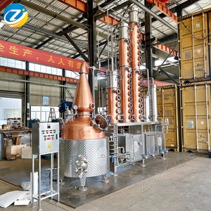 Alambique de cobre de 500L, 1000L, 5000L y sistema de destilación de columna alta, equipo de destilería personalizado para ginebra, vodka, ron y whisky - Product Image 4