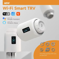 Termostato Inteligente con Disipador de Calor TRV602W, Versión WiFi, Termostato de Bajo Voltaje