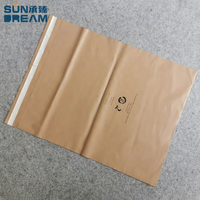 Sac d'emballage en papier kraft biodégradable et recyclé avec logo personnalisé et fermeture autocollante pour la farine