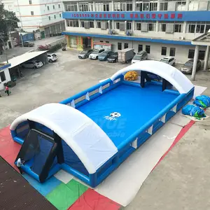 Thương Mại Inflatable Con Người Bảng Bóng Đá Trò Chơi Inflatable Bảng Bóng Đá Foosball Field