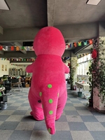 Costume de mascotte gonflable Barney en peluche de dessin animé pour adultes, vente chaude, pour cosplay, carnaval, défilé