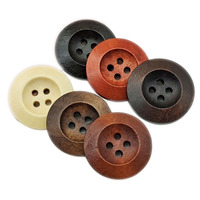 Logo ukir kustom 10 mm-50 mm kancing kayu bulat untuk pakaian kualitas ketat dekorasi jaring Fashion bentuk hewan
