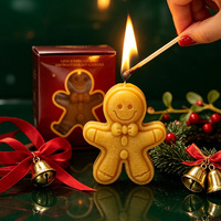 Neuartiges Weihnachtsduftkerzen-Geschenkset, Lebkuchenmann-förmige Duftkerzen für Hochzeits- und Feiertagssouvenirs.