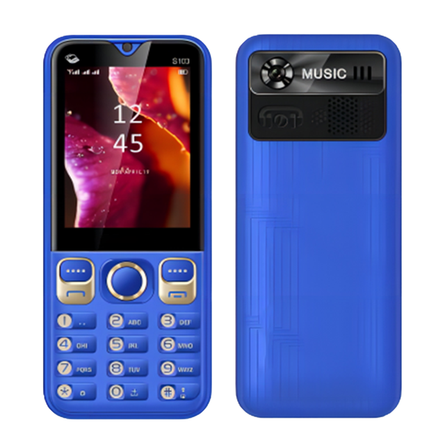 China Manufacturer 2.8 Inch Screen Dual SIM Seniors Phone Big Buttons Keypad KAI OS Mobile 2G Bar Design Camera