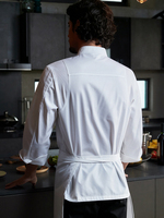 Veste de chef légère à manches courtes, revers retroussés, polyester et coton, séchage rapide, respirante, uniforme de chef T/C 80/20, cuisine, unisexe