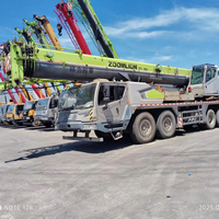 Grue sur camion d'occasion ZOOMLION 80 tonnes, modèle 2017, hauteur de levage 50m, moteur Cummins, roulement Evangel, contrepoids 15 tonnes