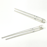 Diode LED verte 2,5 mm 520 nm, lentille transparente, 30 degrés, avec broches longues, 1000-1100 mcd, tête ronde, pour lumière de flotteur de pêche LED