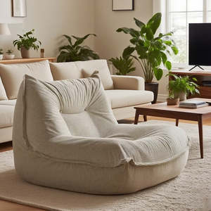 Sofá Individual Multifuncional Moderno, de Esponja, con Tela Bouclé Rectangular, Reclinable, para Hotel/Villa/Apartamento, Mueble de Descanso - Product Image 3