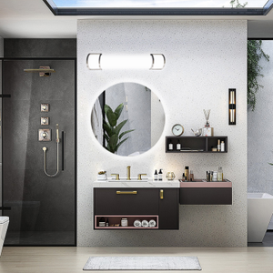 Lampe <span class=keywords><strong>miroir</strong></span> LED semi-circulaire Worbest homologuée ETL/cETL, luminaire moderne IP44 pour <span class=keywords><strong>salle</strong></span> <span class=keywords><strong>de</strong></span> <span class=keywords><strong>bain</strong></span>, idéal pour hôtels et usage domestique - Product Image 6