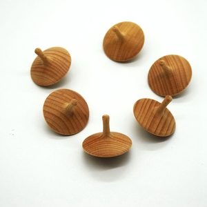 <span class=keywords><strong>Toupie</strong></span> rotative en bois non peint, jouet pour enfant en bas âge, 1 pièce - Product Image 2