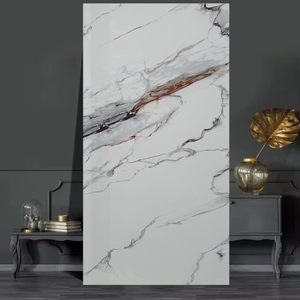 Azulejo de piedra Interior brillante de lujo Foshan 600x1200 moderno para sala de estar Hotel pared de roca todo el cuerpo de mármol para apartamento Villa - Product Image 5