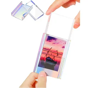 Instax 70100139552 Mini Acrylic Block Photo Frame for Polaroid Snap PIC-300 Z2300 Gift 26 Pocket 52 Photo Display Frame Acrylic
