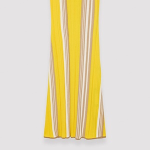 Nuevo Diseño, Vestido Largo de Algodón a Rayas, Cómodo y Sencillo, Vestidos Casuales de Punto para Mujer - Product Image 6