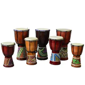 工場供給Aiersiブランド打楽器djembeアフリカドラム異なるサイズアフリカdjembeドラム子供大人用