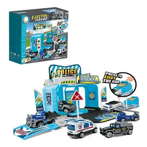 Jouets <span class=keywords><strong>de</strong></span> <span class=keywords><strong>jeu</strong></span> <span class=keywords><strong>de</strong></span> garage à éjection EPT incroyables, ensembles <span class=keywords><strong>de</strong></span> parkings, rangement, voitures miniatures à roues libres - Product Image 1