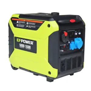 Fast Shipping EFPOWER Silent Inverter Generator Big Power Portable 5kw Inverter Generator For Camp