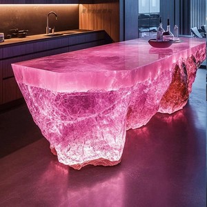 Hiện đại sang trọng Acrylic Hình Bầu Dục Thanh bảng nhà hàng thiết kế truy cập trong suốt bàn tiếp tân cho văn phòng khách sạn đồ nội thất phòng khách - Product Image 5