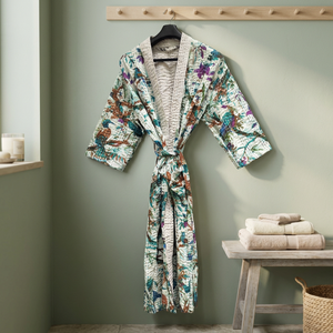 Robe élégante imprimée avec détails brodés et manches longues pour vêtements de fête pour adultes et tenues élégantes - Product Image 1