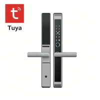 Cerradura Inteligente Delgada de Aluminio WECOM DQ2 con Tecnología Broken Bridge, Compatible con la Aplicación Tuya, Wi-Fi, Huella Dactilar, Memoria en la Nube, Tarjeta de Memoria, para Puertas de Madera/Acero