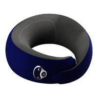 Oreiller de massage électrique en forme de U rechargeable avec télécommande sans fil, vibration, masseur de cou portable